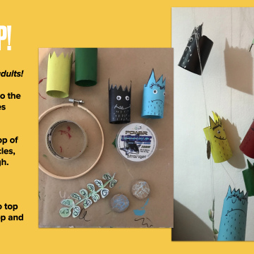 Art in English - Colour Monster Mobile